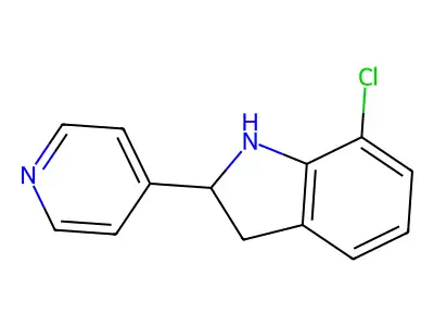 7-Chloro-2-(pyridin-4-yl)indoline structure