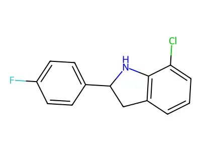 7-Chloro-2-(4-fluorophenyl)indoline structure