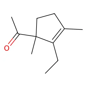 Ethanone, 1-(2-ethyl-1,3-dimethyl-2-cyclopenten-1-yl)- structure