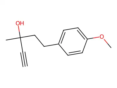 5-(4-Methoxyphenyl)-3-methylpent-1-yn-3-ol structure