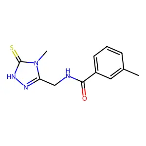 N-(5-Mercapto-4-methyl-4H-[1,2,4]triazol-3-ylmethyl)-3-methyl-benzamide structure