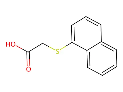(1-萘硫基)乙酸 structure