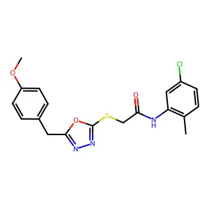 C19H18ClN3O3S structure
