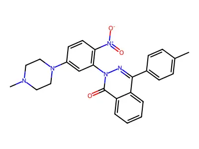 4-(4-Methylphenyl)-2-[5-(4-methylpiperazin-1-yl)-2-nitrophenyl]phthalazin-1-one structure