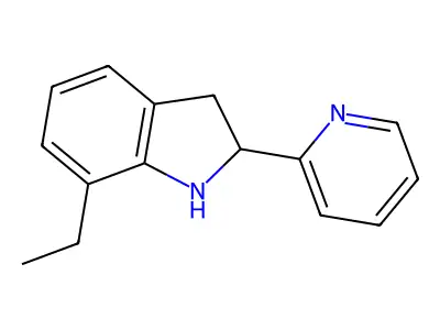 7-Ethyl-2-(pyridin-2-yl)indoline structure