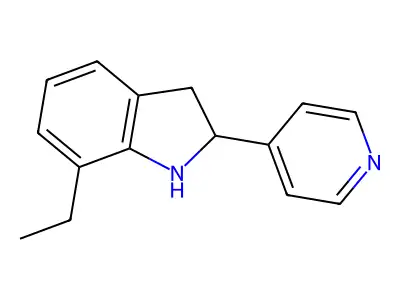 7-Ethyl-2-(pyridin-4-yl)indoline structure