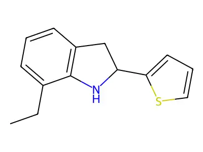 7-Ethyl-2-(thiophen-2-yl)indoline structure