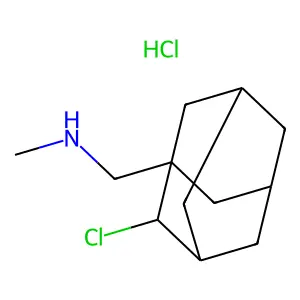 1-(2-Chloroadamantan-1-yl)-N-methylmethanamine--hydrogen chloride (1/1) structure