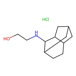 2,5-Methanoindan-4-amine, hexahydro-N-2-hydroxyethyl-, hydrochloride structure