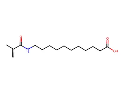 11-(Methacryloylamino)undecanoic acid structure