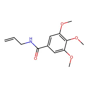 3,4,5-trimethoxy-N-(prop-2-en-1-yl)benzamide structure