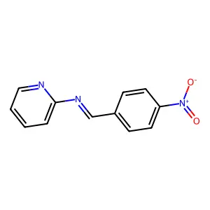 2-Pyridinamine, N-[(4-nitrophenyl)methylene]- structure