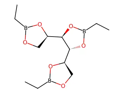 d-Mannitol, cyclic 1,2:3,4:5,6-tris(ethylboronate) structure