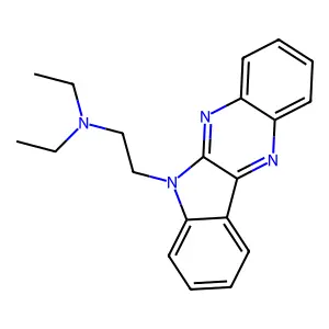Diethyl-(2-indolo[2,3-b]quinoxalin-6-yl-ethyl)-amine structure