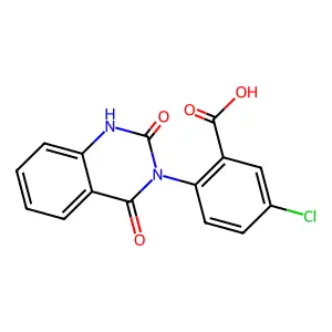 5-chloro-2-(2,4-dioxo-1H-quinazolin-3-yl)benzoic acid structure