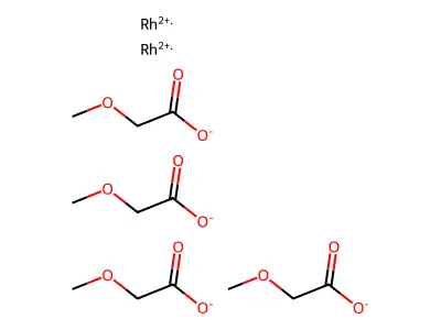 Rhodium, tetrakis(mu-methoxyacetato)di- structure