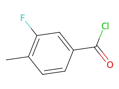 3-Fluoro-4-methylbenzoyl chloride structure