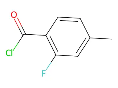 2-Fluoro-4-methylbenzoyl chloride structure