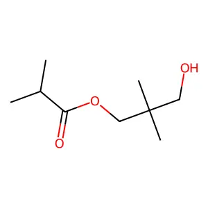 Propanoic acid, 2-methyl-, 3-hydroxy-2,2-dimethylpropyl ester structure
