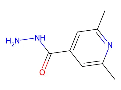 2,6-Dimethylisonicotinic acid hydrazide structure