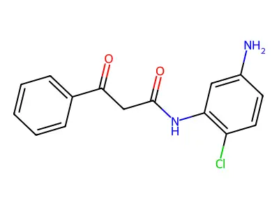 N-(5-amino-2-chlorophenyl)-3-oxo-3-phenylpropanamide structure