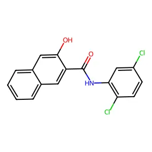 2-Naphthalenecarboxamide, N-(2,5-dichlorophenyl)-3-hydroxy- structure