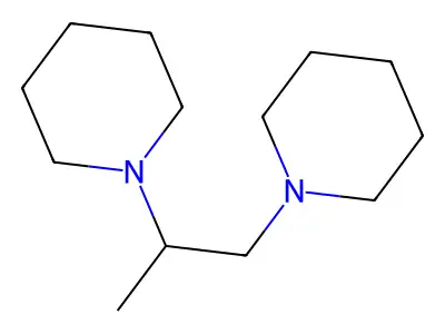 (1-Methyl-2-piperidylethyl)piperidine structure