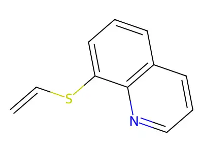 Quinoline, 8-(vinylthio)- structure