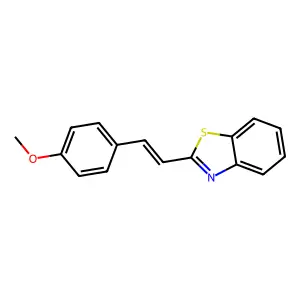2-[(E)-2-(4-methoxyphenyl)ethenyl]-1,3-benzothiazole structure