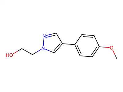 2-(4-(4-Methoxyphenyl)-1H-pyrazol-1-yl)ethanol structure