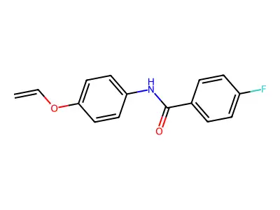 N-[4-(Ethenyloxy)phenyl]-4-fluorobenzamide structure