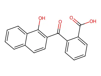 2-(1-Hydroxynaphthalene-2-carbonyl)benzoic acid structure