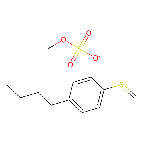 Sulfonium, (p-butylphenyl)methyl-, methylsulfate, homopolymer structure
