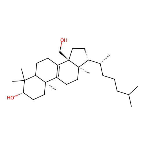 32-Hydroxy-24,25-dihydrolanosterol structure