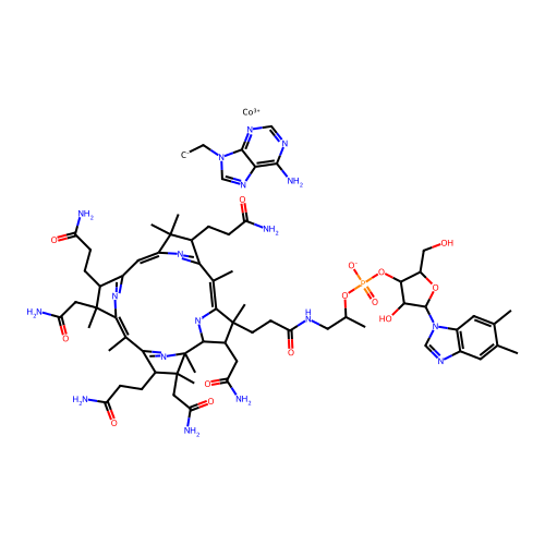 Adeninylethylcobalamin structure