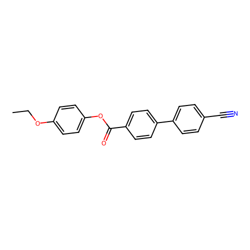 (4-Ethoxyphenyl) 4-(4-cyanophenyl)benzoate structure