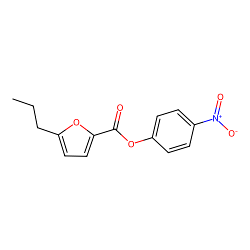 4-Nitrophenyl 5-n-propyl-2-furoate structure