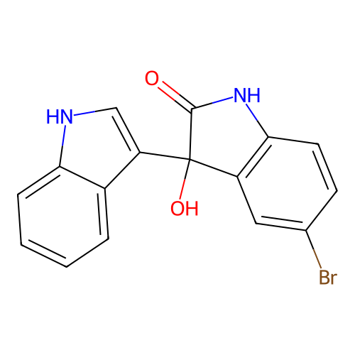 5-Bromo-3-hydroxy-3-(1h-indol-3-yl)indolin-2-one structure