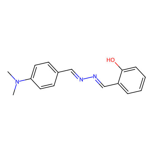 2-[[[4-(Dimethylamino)phenyl]methylidenehydrazinylidene]methyl]phenol structure
