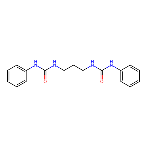 1-Phenyl-3-[3-(phenylcarbamoylamino)propyl]urea structure