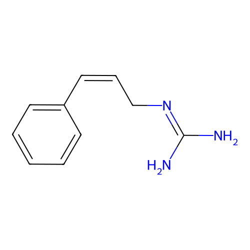 Cinnamylguanidine, (Z)- structure