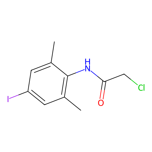 2-chloro-N-(4-iodo-2,6-dimethylphenyl)acetamide structure