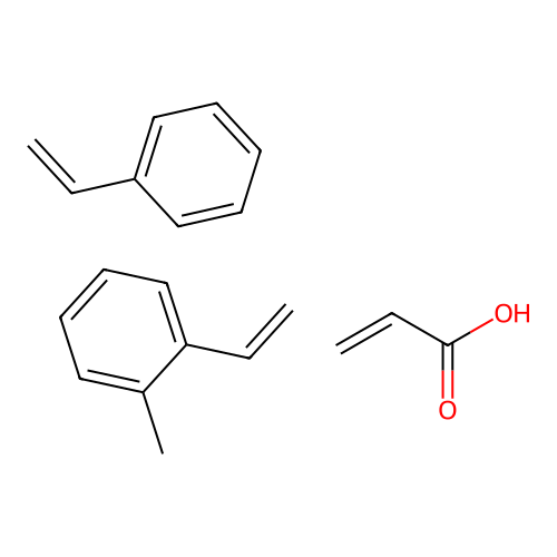 1-Ethenyl-2-methylbenzene;prop-2-enoic acid;styrene structure