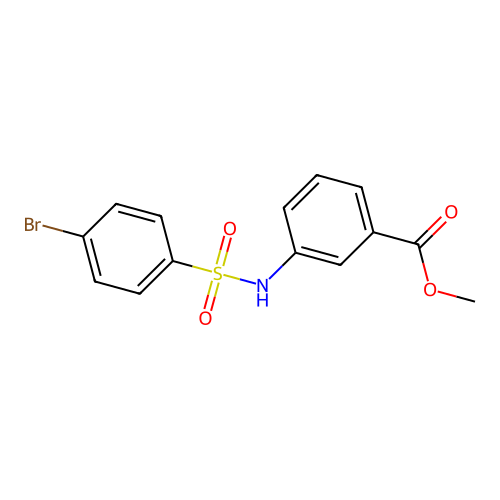 Methyl 3-{[(4-bromophenyl)sulfonyl]amino}benzoate structure