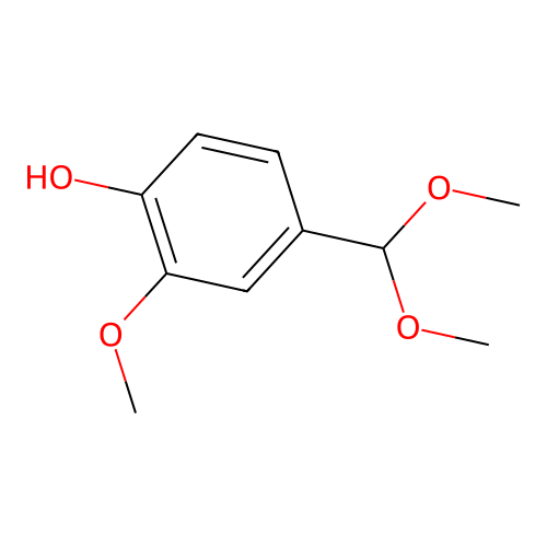 4-(Dimethoxymethyl)-2-methoxyphenol structure