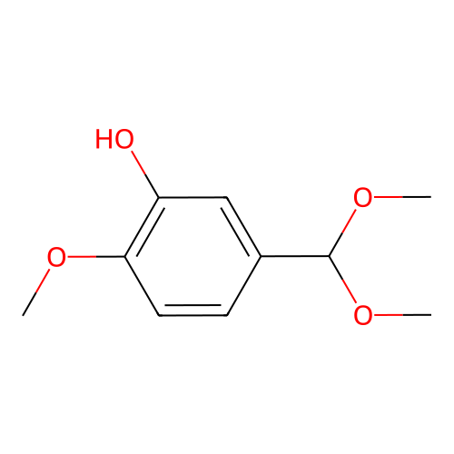 5-(Dimethoxymethyl)-2-methoxyphenol structure
