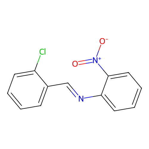 N-(2-chlorobenzylidene)-2-nitroaniline structure