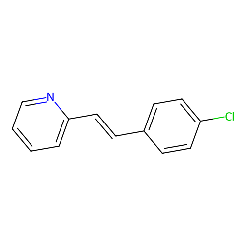 2-[2-(4-Chlorophenyl)ethenyl]pyridine structure