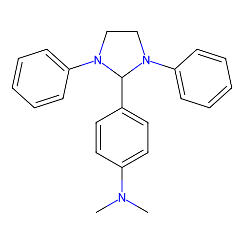 4-(1,3-diphenylimidazolidin-2-yl)-N,N-dimethylaniline structure