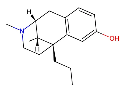 3,11-Dimethyl-6-propyl-1,2,3,4,5,6-hexahydro-2,6-methano-3-benzazocin-8-ol structure